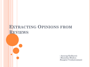 Extracting Opinions from Reviews.ppt