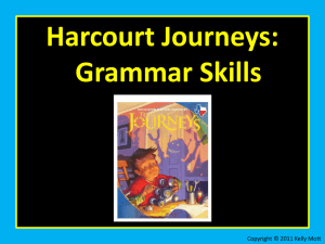 Unit 1 Lesson 1 Grammar Skills SS SP Fragments Complete