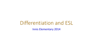 Differentiation and ESL