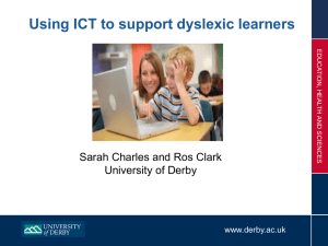 Using ICT to support dyslexic learners