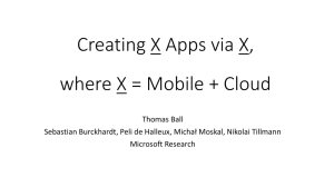 Programming Mobile + Cloud