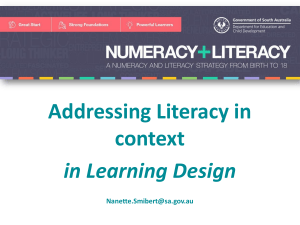 Explicit literacy in context