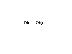17 Direct Object