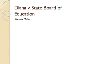 Diana v. State Board of Education, 1973