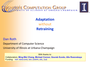 Adapting Text instead of the Model: An Open Domain