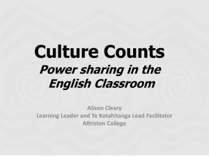 Culture Counts 1 - Much Ado About English