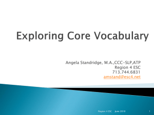 Core vocab 2010 - AAC101
