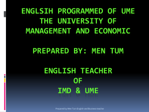 Noun - Institute of Management and Development