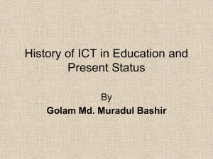 History of ICT in Education - Bangladesh University of Engineering
