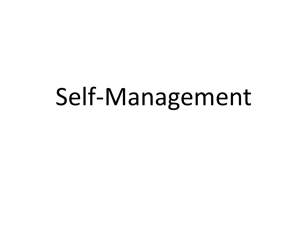 Self-Management Evidence