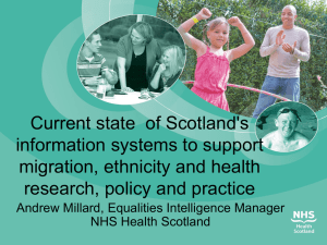 Andrew Millard: Current state of Scotland`s information systems to