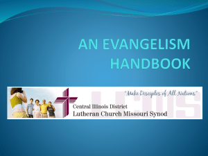 an evangelism handbook - Central Illinois District