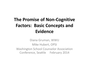 Noncognitive Factors - Washington School Counselor Association