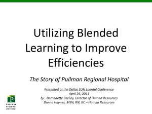 Utilizing Blended Learning to Improve Efficiencies | Donna
