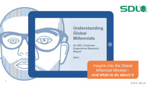 SDL, Understanding Global Millennials, August 2014