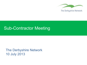 Full presentation - The Derbyshire Network