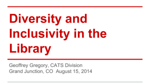 Diversity Presentation August 2014