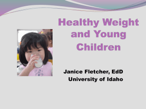 Helping Children Achieve Healthy Weight