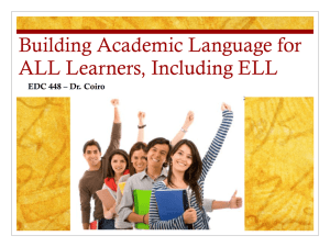 448 ELL Academic Language