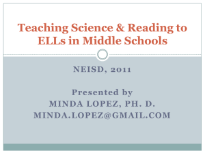 Teaching Reading to ELL Students Grades 6-12