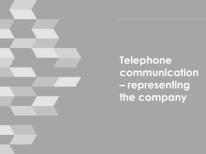 Telephone communication