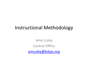 Instructional Methodology - PRAXIS-Study
