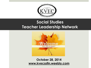 File - KVEC Social Studies Teacher Leader Network