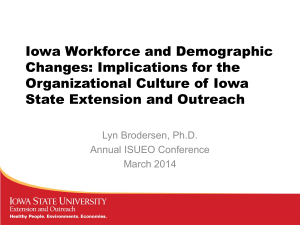 Iowa Demographics and Organizational Culture