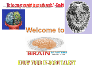 COMPANY PROFILE Brain Masters