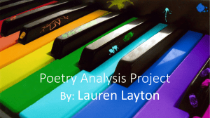 Poetry Analysis Project - Cultivated Minds