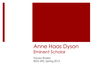 Anne Haas Dyson - Dr. Brown`s RDG 692