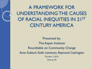 A Framework for Understanding the Causes of Racial Inequalities in