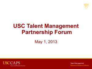 Performance Management @ USC - USC Administrative Operations