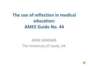 The use of reflection in medical education: AMEE Guide No. 44