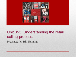 355 Retail Selling Process