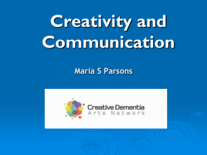 Creativity and communication in dementia