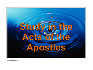 05 Acts 02v42-47 The Apostle`s Doctrine