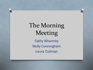 Morning Meeting Presentation
