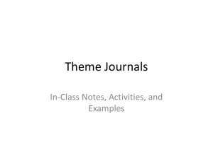 Theme Journals