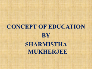 Concept Of Education