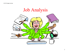 Job analysis and evaluation