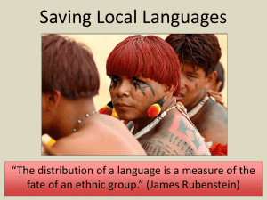 (Extinction and Preservation of Languages).