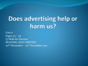 Does advertising help or harm us?