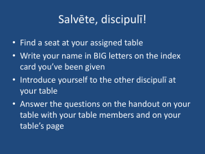 Salv*te, discipul*! - Magistra Snyder`s Latin Website