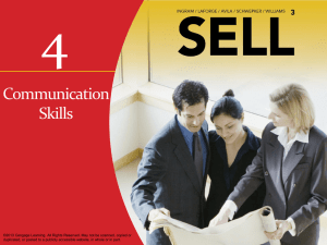 Trust-based sales communication