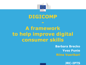 Digital Competence Consumers - European Consumer Summit 2014