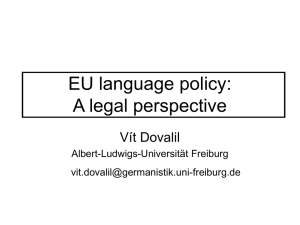 European language policy: a legal perspective