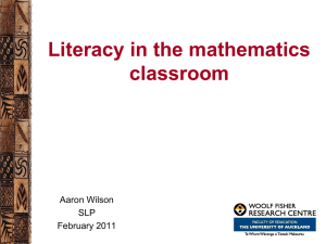 Maths - Literacy Online