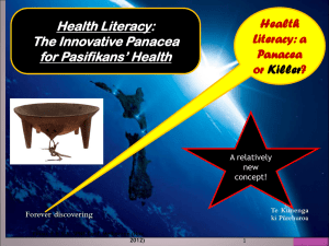 Literacy That Is Healthy – Health Literacy