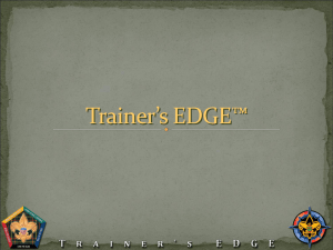 Trainer`s EDGE - 2015 Twin Arrows Courses